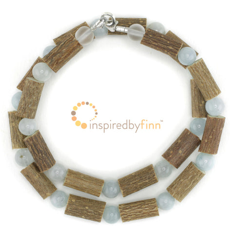 Inspired by Finn Beaked Hazel Wood & Gemstone Necklaces (Children's Sizes)
