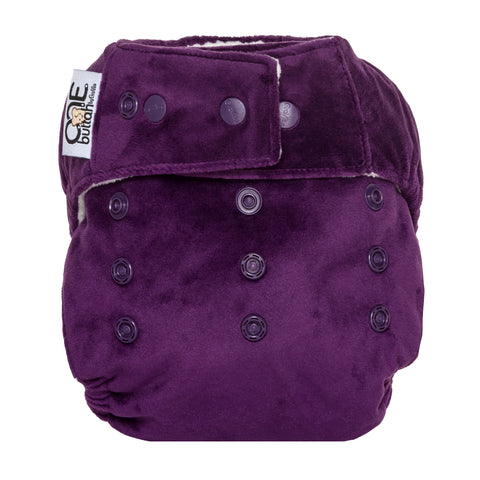 GroVia Buttah Velour O.N.E. One Size All-in-One (Snap/Hook&Loop Combo Closure) *CLEARANCE*
