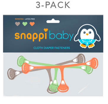 Snappi Diaper Fastener 3-Pack (New Colors)
