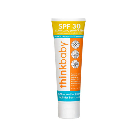 ThinkBaby Clear Zinc Sunscreen SPF 30 (3oz)