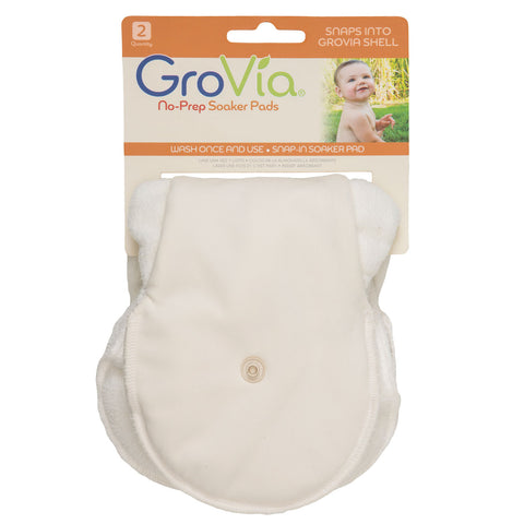 GroVia One Size All-in-Two Snap-In Soaker Pad 2-Pack