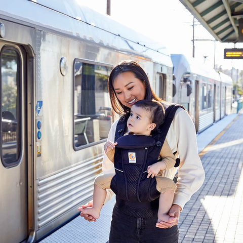 ergobaby omni breeze hip carry Ergobaby Omni™ Breeze Soft Structured Carrier – Bean Tree Baby